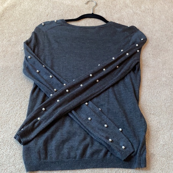 ZARA pearl sleeve sweater - Picture 2 of 2